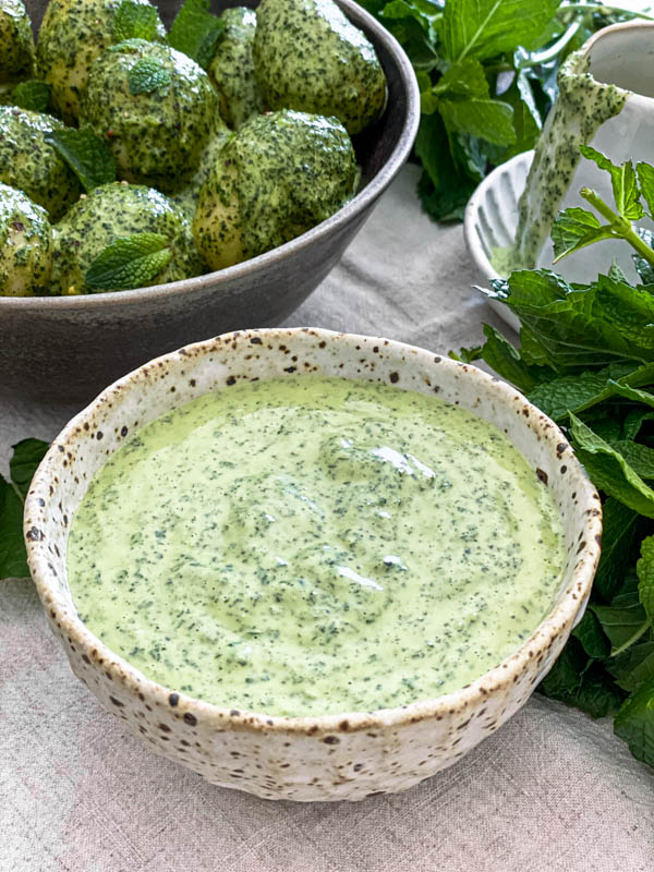 Easy Mint Dressing - Katy's Food Finds